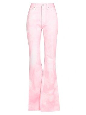 Free People- We The Free Pink Tie-Dye High-Waisted Flare Jeans 🌸